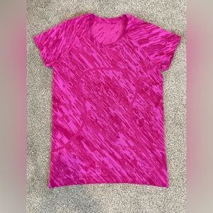 Rare print! Lululemon Swiftly Tech 2.0 new without tags, pink, size 14